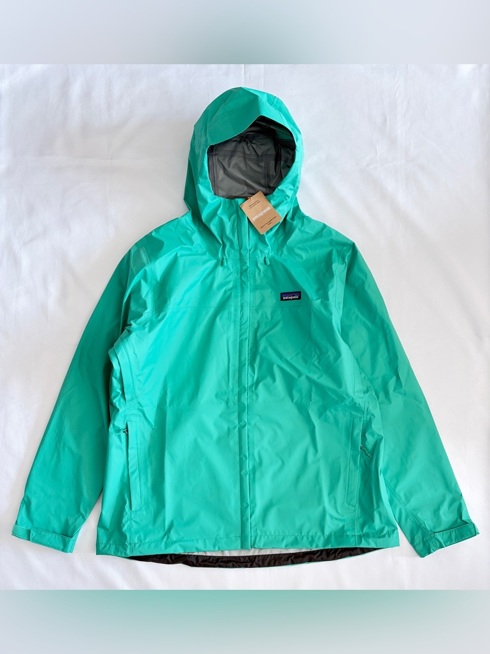 Patagonia Torrentshell 3L Rain Jacket Women's Size XL Aqua Stone